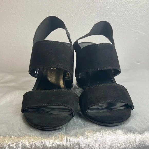 Unisa Black Heeled Sandals Sz 8.5M - Picture 9 of 15